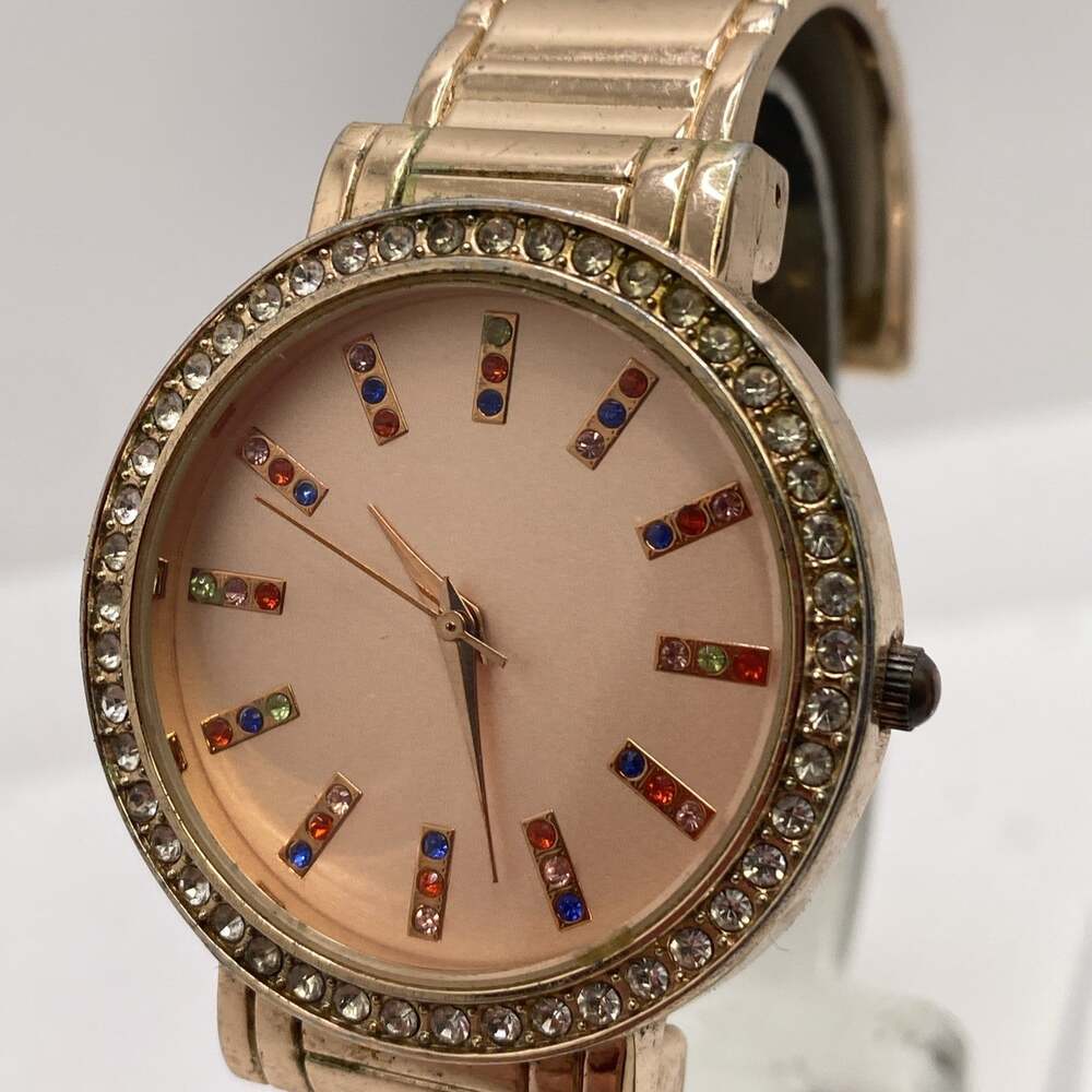 Womens Rose Gold Watch New Battery